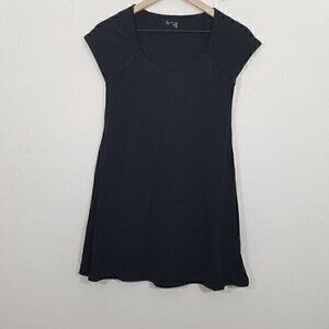 OFFLINE by Aerie Dress Built-In Shorts Short Sleeve Black Size M